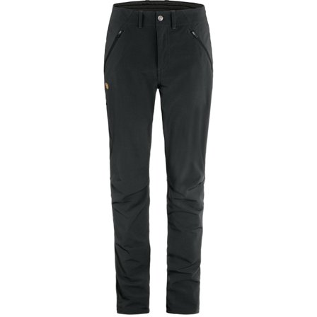 Fjällräven Women's Abisko Trail Stretch Trousers in Black | Size: 16/30"