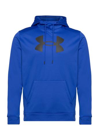 Ua Armour Fleece Big Logo Hd Hettegenser Genser Blå Under Armour*Betinget Tilbud