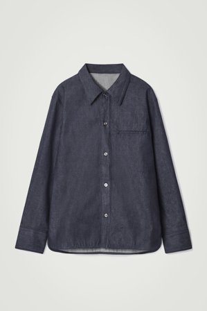 COS Men's The Raw Denim Shirt in Blue