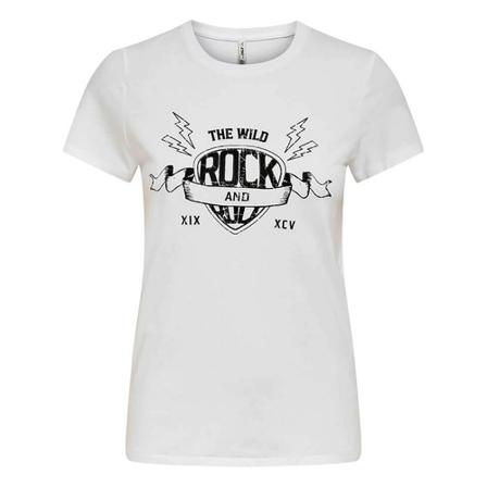 Only, T-Shirts Wit, Dames, Maat:S