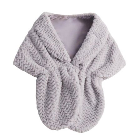 Vinter Elegant Dame Imitert Pels Kappe Brud Imitert Pels Frakk Kvinner Bryllup Sjal Aften Fest Wraps Slim Pels Skulder Kapper