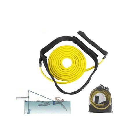 4m Pool Svømmetræningsline Holdbar Elastisk Svømmetræningsbælte Svømme Modstandssnor Pool Svømning Elastisk Reb Modstandsbånd Til Pools