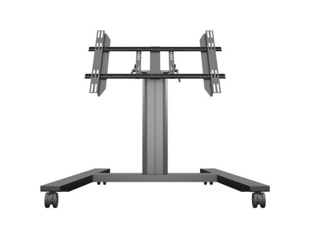 Multibrackets M Public Display Stand 80 HD Wheelbase Single - vogn - for LCD-skjerm - svart