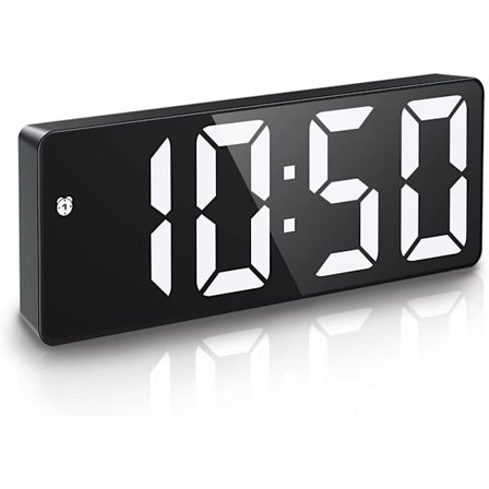 Digitalt vækkeur LED vækkeur stort display ur til soveværelse