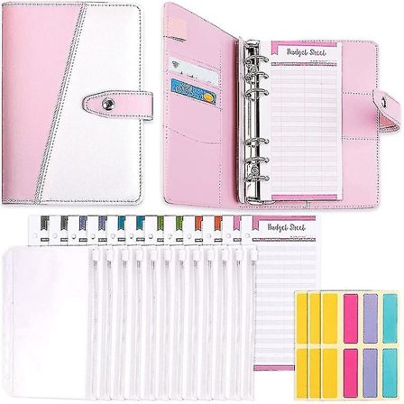 Korkea Laatu A6 Pu Budjettikansio, Budjetointiin Vetoketjullisilla Rahakuorilla, b Mygb