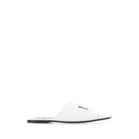 Dolce & Gabbana, Sliders Wit, Heren, Maat:45 EU