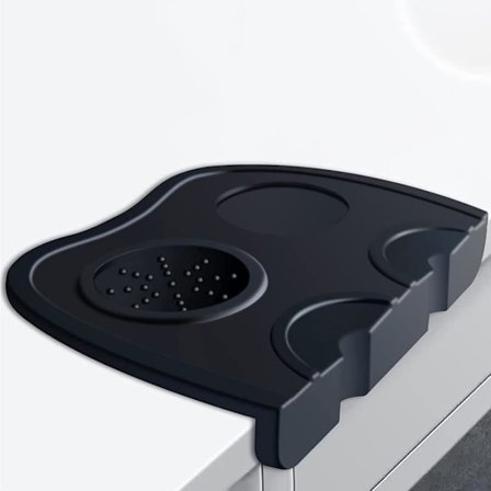 Kaffetampermatta Espresso Silikonmatta Halksäker med Kantsskydd, Barista Tamp Pad Kaffegrut Portafilter Kaffemaskin Tillbehör