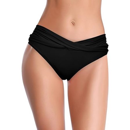 Kvinners Bikini Bunn Twist Front Cheeky Badedrakt Ruched Badedrakt Bunn XL
