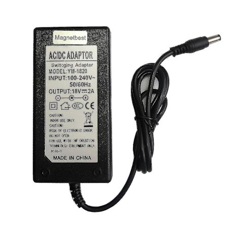 18 V 2 A AC DC -adapteri 18 V 2 A 36 W Vaihtovirtalähde Laturi DC 5,5 * 2,5 / 5,5 * 2,1 mm