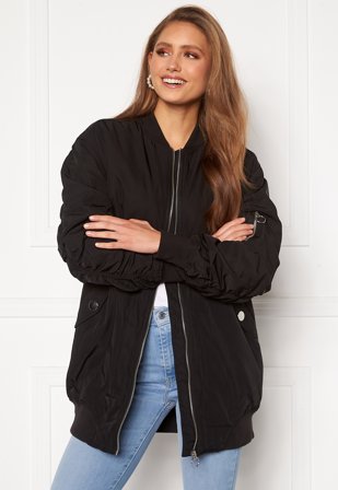 ONLY Jenny Long Bomber Black Klær