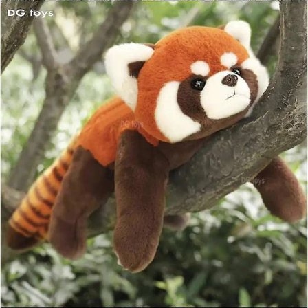 60cm Livslik Röd Panda Gosedjur Tvättbjörn Plyschleksak Söt Panda Plyschleksak Present Till Barn Flickvän Födelsedag Pojke Jul