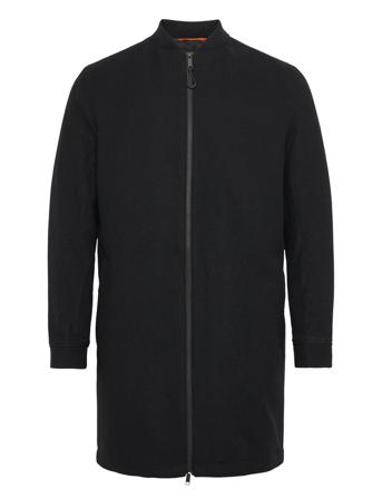 Slhparis Wool Coat B Uldjakke Jakke Sort Selected Homme