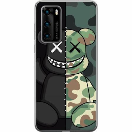 Huawei P40 Genomskinligt Skal Army