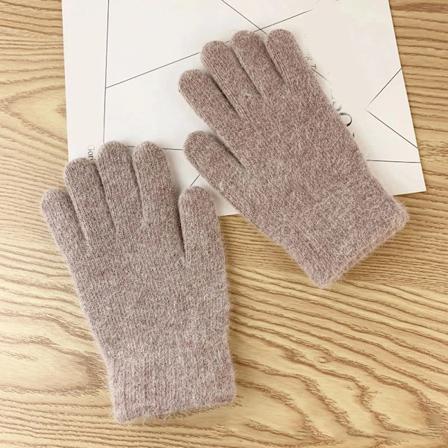1 Par Handsker Kvinders Vinter Sød Plys Varme Ridehandsker Kvinder Handsker Damehandsker Fluffy Kvinder Vinterhandsker 13 One Size