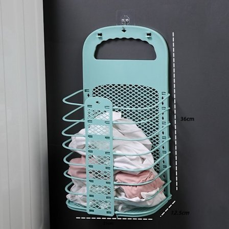 Vasketøjskurv sammenfoldet vasketøjskurv BLÅ S S