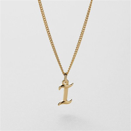 I Vintage Letter Necklace