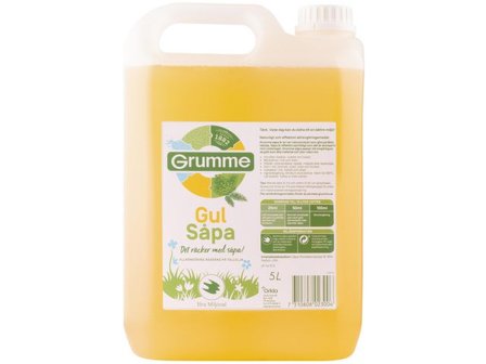 GRUMME Såpa Gulsåpa 5l - Lyreco - Städ och hygien - Golvunderhåll - Golvrengöring