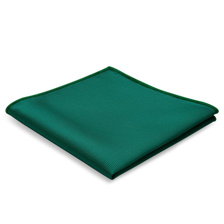 Smaragdgrøn Grosgrain Lommeklud til mænd - Ensfarvede lommeklude