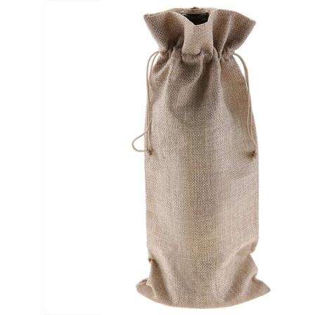 (Beige) 12 stk, Størrelse: 15*35 cm, Vinflaskepose Julegavepose Vinflaskestopper Borddekoration til bryllup fødselsdagsfest