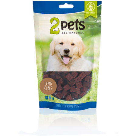 2 pets - Dogsnack Lamb Cubes 100 g - Hund - Hundegodbiter & tyggebein - Naturlige godbiter for hund - ZOO.no