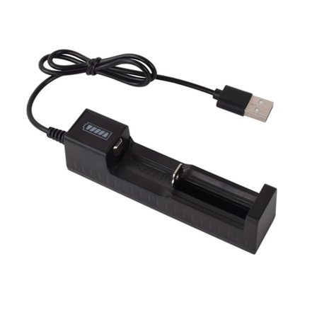 USB-batterioplader til 4,2V 18650 18490 Li-ion-batterier Universal Lithium-batterier til Smart Charging Adapter 1 slot
