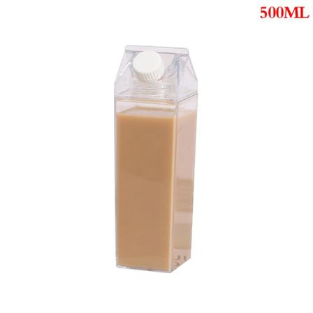 IC 500ml/1000ml Maitopakkaus Vesi Pullo Läpinäkyvä Muovi Kannettava S