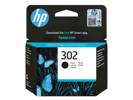HP 302 Black Original Ink Cartridge - Bläckpatron HP 302 svart för HP-skrivare