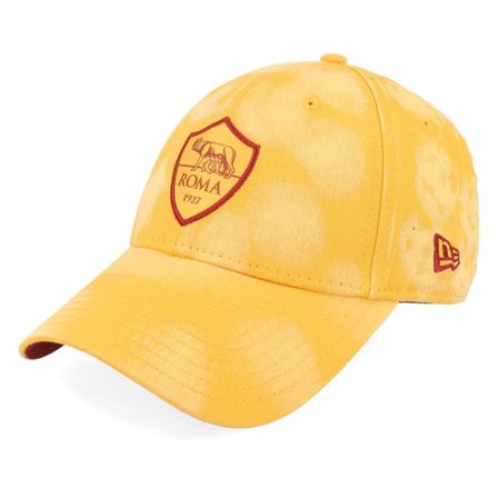 New Era - Football Gul adjustable Keps - AS Roma Tie Dye 9FORTY Yellow Adjustable @ Hatstore