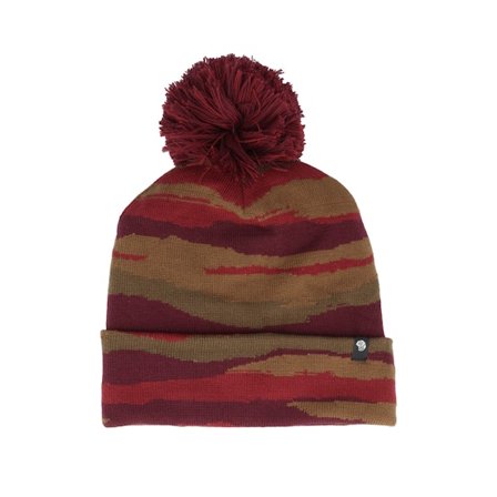 Mountain Hardwear - Rouge pom Bonnet - Gas Station Eco F22-Cocoa Red Pom @ Hatstore