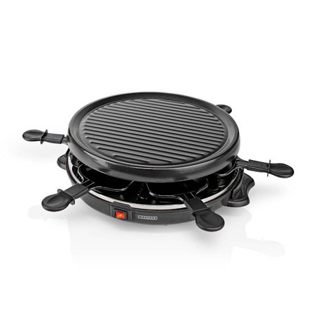 Raclette Grillsæt til 6, 800W, non-stick, 29cm