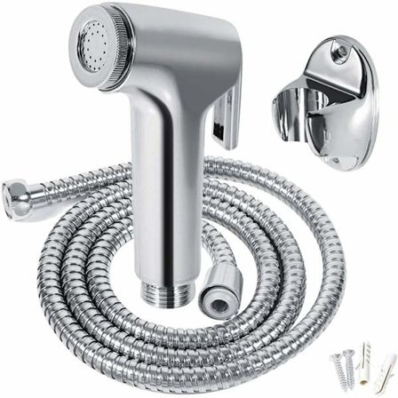 Multifunktionell handhållen duschtoalettbidet duschhuvud med slanghållare och väggfäste för badrum i hemmet