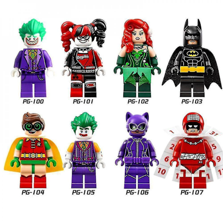8pc Superhero Assembled Doll Clown Batman Calendar Person Robin Educational Toy