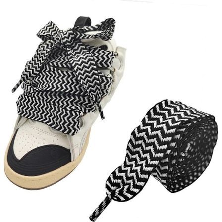 3 cm tykke, fete skolisser for Lanvin-sko, originale, store, chunky skolisser