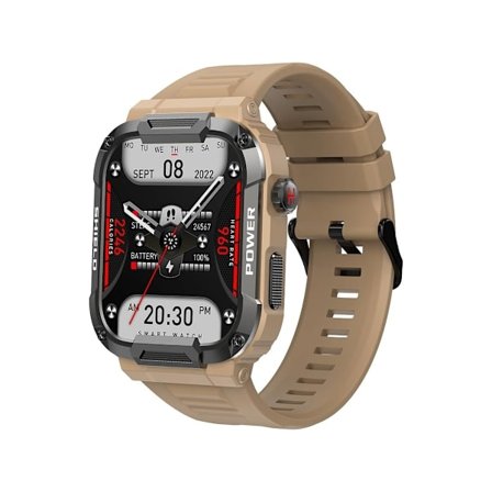 1,85 tommer Smartwatch med Stor Skærm til Mænd Android Militær Smartwatch Fitnessur Herre Do/Meet