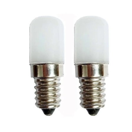 [CA][2 stk.] E14 Liten 2W LED Skruelampe Erstatter 20W Halogen Lampeskjerm Kaldt Hvitt Lys 6000K 180lm - Ikke Dimbar Varme for Kjøleskap/Søm