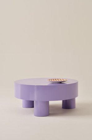 Jotex - Glossy (Field Unset) Rundt Salongbord ø 90 Cm Lilla - MALARO - Kjøp Sofabord hos Jotex