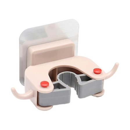 Vægmonteret Mop Holder Selvklæbende Kost Gripper Køkken Badeværelse Tilbehør Holdbar