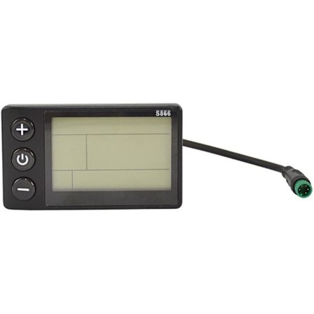 S866 Elektrisk Cykel LCD Skærm E-Bike E-Scooter Display Instrument Kontrolpanel med Vandtæt