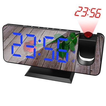 Led-peiliherätyskello Digitaalinen näyttö Herätyskello Led-kello Suuri näyttö Herätyskello Herätyskello Projektiokello Peiliherätyskello Projektio Ele