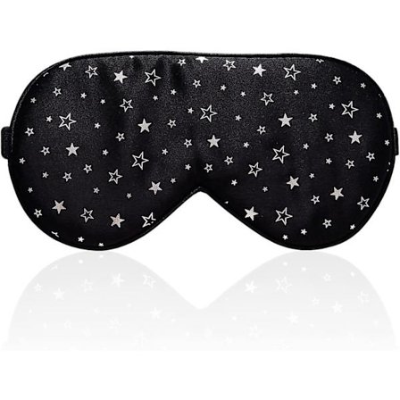 100% Silke Søvnmaske med Justerbar Stropp, Komfortabel og Supermyk, Ultimativt Søvnhjelpemiddel