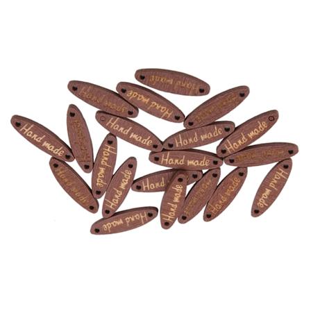 200 stk ovale treknapper håndlagde etiketter 2 hull treknapper dekorative knapper DIY scrapbooking håndverk