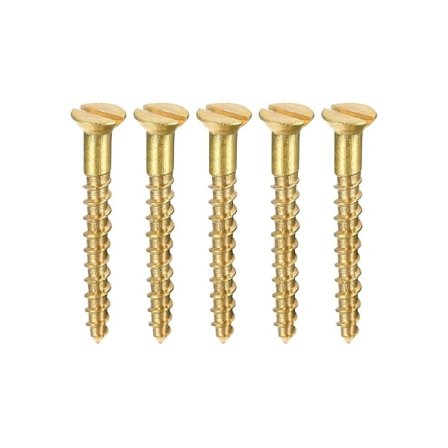 100 st M2 x 16 mm spårskruv med försänkt huvud