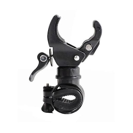 Sykkellyktfeste 360° roterbar, monteringsklemme for sykkellykt og LED-lampe