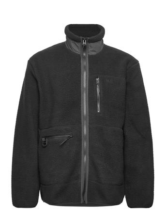 Heavy Fleece Jacket Sweat-shirts & Hoodies Fleeces & Midlayers Svart Rains