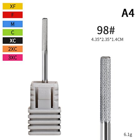 Skaft Tungsten stål Nagelborrfil för elektrisk manikyr