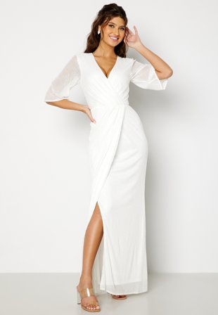 Bubbleroom Occasion Eleine Sequin Wedding Gown White Klær