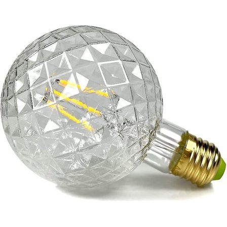 Tianfan Vintage Retro Filament LED-lamput 4w 220/240v E27 Koristeellinen lamppu G95 Kristalli