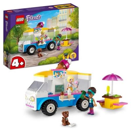 LEGO 41715 Friends -jäätelöauto, rakennettava lelu koirahahmoilla, ajoneuvo ja kojelauta sekä Andrea-mininuket, 4-vuotiaat ja sitä vanhemmat 