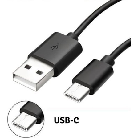 Kabeltyp USB-C Laddare Svart [Kompatibel med Samsung Galaxy S10 S10+ S10E] Micro USB-port 1 Meter [Phonillico ]