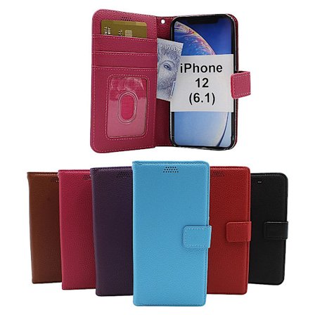 New Standcase Wallet iPhone 12 (6.1) (Svart)